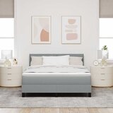  s opruga kutije Svijetlo siva 140 x 200 cm tkanina | shoptok.hr