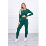 Kesi Set with ruffles on a green blouse | shoptok.hr