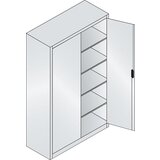 C+P Univerzalna omara ACURADO, ŠxG 1200 x 500 mm, svetlo sive barve | Shoptok.si