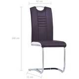 vidaXL Jedilna garnitura 9-delna umetno usnje rjava | Shoptok.si