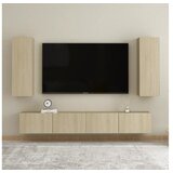  4-dijelni set TV ormarića boja hrasta sonome od iverice | shoptok.hr