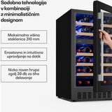 Klarstein illuminosa ugradbeni vinski hladnjak | dvozonski | 129 litra | 46 boca | 60 cm | shoptok.hr