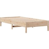 vidaXL Knjižna postelja brez vzmetnice 90x200 cm trdna borovina | Shoptok.si