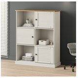 vidaXL Regal za knjige VIGO bijeli 90x35x114 5 cm od masivne borovine | shoptok.hr