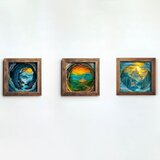 Wallity slika UKZM068, 3 dela, 16 x 16 x 2 cm | ePonuda.com