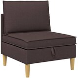  Set namještaja za dnevni boravak 5 pcs Tamno smeđa Tkanina | shoptok.hr