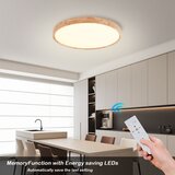  Brilagi - LED prigušiva svetiljka WOODROUND LED/40W/230V 3000-6000K prečnik 60 cm + daljinski upravljač | Eponuda.com
