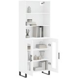  Visoka komoda bijela 69,5x34x180 cm konstruirano drvo | shoptok.hr