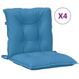 Jastuci za stolice 4 kom prošarano plavi 100x50x7 cm od tkanine | shoptok.hr