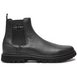 Calvin Klein Jeans Gležnjarji Chelsea Eva Mid Chelsea Boot Lth YM0YM00750 Črna Cene