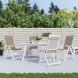  Jastuci za vrtne stolice 4 kom smeđesivi 120x50x3 cm od tkanine | shoptok.hr