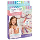 MAKE IT REAL Kreativni set za pravljenje narukvica za devojčice Bringing Creativity to Life Golden Link Suede Cene