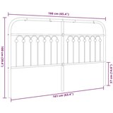  Metalno uzglavlje bijelo 160 cm | shoptok.hr