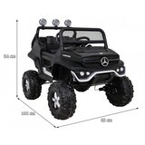  Licenciran avto na akumulator Mercedes BENZ UNIMOG S - črn | Shoptok.si