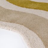 Flair Rugs Zelena/v naravni barvi ročno tkana volnena preproga 140x200 cm Cascade Wool – | Shoptok.si