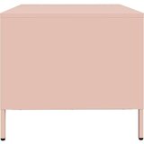 vidaXL Klubska mizica roza 101,5x50x43,5 cm valjano jeklo | Shoptok.si