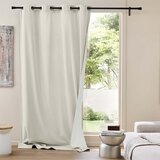 Douceur d intérieur Bež izolacijska zavesa iz rebrastega žameta 140x260 cm Madison – | Shoptok.si