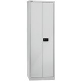 BISLEY UNIVERZALNA omara s krilnimi vrati, VxŠxG 1950 x 600 x 400 mm, 4 police, 5 nivojev, svetlo siva | Shoptok.si