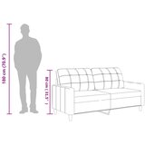  Dvosjed od tkanine cappuccina 140 cm od umjetne kože | shoptok.hr