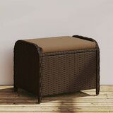 Maison Chic Vrtni stolček - Vrtni stoli z blazino rjav 58x46x46 cm poli ratan JS829, (21878897) | Shoptok.si