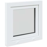 vidaXL Kletno okno "RISOR" 50x50 cm vrtljivo-nagibno DIN levo belo | Shoptok.si