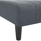  Kutna garnitura na razvlačenje tamnosiva 260x140x70 cm baršun | shoptok.hr