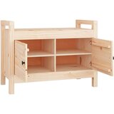  Klupa za hodnik 80 x 40 x 60 cm od masivne borovine | shoptok.hr