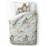 Mr. Little Fox Otroško posteljno perilo iz bombažnega satena Fox Dear Friends, 140 x 200 cm