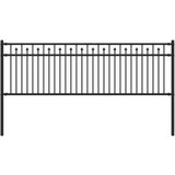 vidaXL Spike Fence Črna 200 x 110 cm Prašno lakirano jeklo, (5000158010) | Shoptok.si