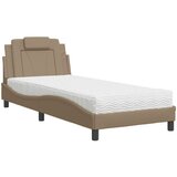  Krevet Viana s madracem cappuccino boje 80 x 200 cm od umjetne kože | shoptok.hr