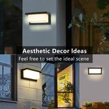  Brilagi-LED Spoljna zidna LED lampa sa senzorom BRICKY LED/12W/230V crna IP54 | Eponuda.com