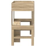  Postelja na podstrešju z mizo Sonoma hrast 90 x 190 cm, (5000137018) | Shoptok.si