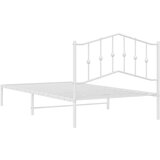 Metalni okvir za krevet s uzglavljem bijeli 100x200 cm | shoptok.hr