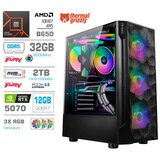 MEGA Računalnik TWR S7 R7-7700/RTX5070/32GB-DDR5/2TB-4.0/750W/Brez OS RGB, (22147972) Cene