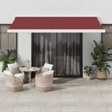 vidaXL Avtomatsko zložljiva tenda bordo 400x300 cm Cene