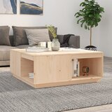 The Living Store Klubska mizica 100x101x40,5 cm trdna borovina - Klubska Mizica, (21573058) Cene