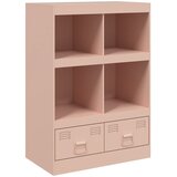  Visoka komoda ružičasta 67 x 39 x 95 cm čelična | Eponuda.ba