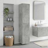 Ormar za Kupaonicu na Zidu Betonska siva 33 x 34,5 x 160 cm | shoptok.hr