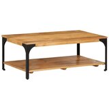  Stolić za kavu 2 razine 100x55x38 cm masivno drvo manga i čelik | shoptok.hr