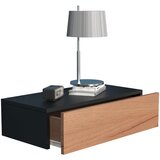 MID.YOU NOČNA OMARICA, črna, barve hrasta | Shoptok.si