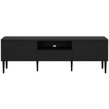 Tvilum Črna TV omarica 177x57 cm Media – Cene