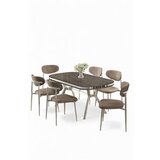 Hanah home Trpezarijski set, 7 dijelova, bež | Eponuda.ba