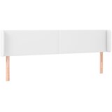 Maison Chic vzglavna omarica - nočna omarica - posteljna omarica z ušesi belo 183x16x78/88 cm umetno usnje, (21708745) Cene