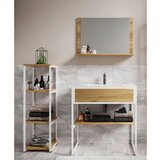 MID.YOU Kopalnica Bitila 80, Bela, Barva Hrasta, 4-Delno | Shoptok.si
