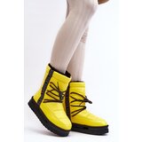 Boto Women's Snow Boots with Yellow Laces Lilara | Shoptok.si