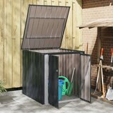  Kutija za spremanje u vrtu Crna 101 5 x 107 x 100 cm Čelik | shoptok.hr