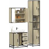 vidaXL 3-dijelni set kupaonskog namještaja boja hrasta sonome drveni | shoptok.hr