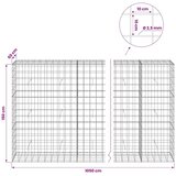  Gabion s žicom debljine 3 5 mm i mrežom 10x10 cm 1050x50x150 cm - 50 cm 150 cm 1050 cm | shoptok.hr