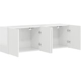 TV zidni ormar Zidne 2 pcs Visoki sjaj bijela 59,5 x 31 x 40 cm | shoptok.hr