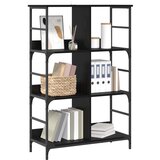  Polica Crni hrast 78,5 x 33 x 117,5 cm metal PB | Eponuda.ba